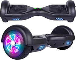 FLYING-ANT Hoverboard, 6.5 Inch Self Balancing Hoverboards with Bluetooth and Flashing LED Lights